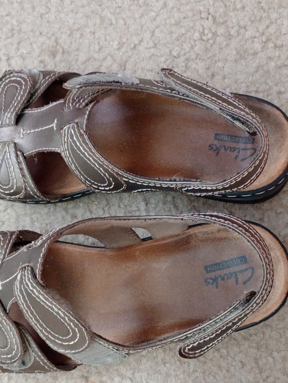 Clarks Collection "Lexi Walnut" sandals, size 7